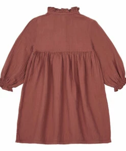 Hot Sale ✨ Clochette Cotton Muslin Nightgown Brick red Marlot Paris Fashion Children 🧨 -Outlet Kids' Fashion Store clochette cotton muslin nightgown brick red marlot paris fashion children 8