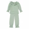 New 👏 Colombine Organic Cotton Pyjamas Green water Risu Risu Fashion Teen, Children ✔️