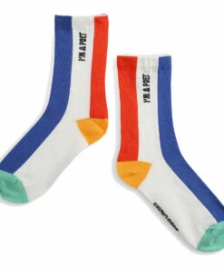Hot Sale 🧨 Colourblock 🧦 Socks Ecru Bobo Choses Fashion Children ⭐