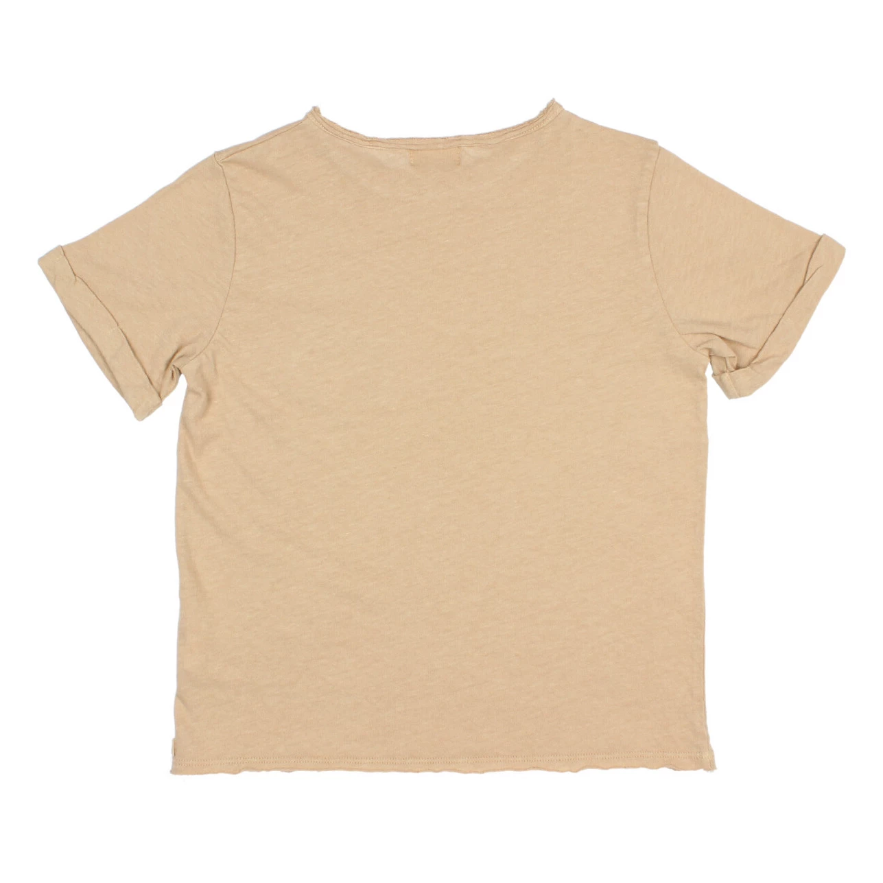Promo ๐คฉ Cotton and Linen Pocket T-shirt Ochre Búho Fashion Children โจ 2 Promo ๐คฉ Cotton and Linen Pocket T-shirt Ochre Búho Fashion Children โจ - Image 2