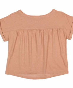 Wholesale 🧨 Cotton and Linen T-shirt Dusty Pink Búho Fashion Children 😍