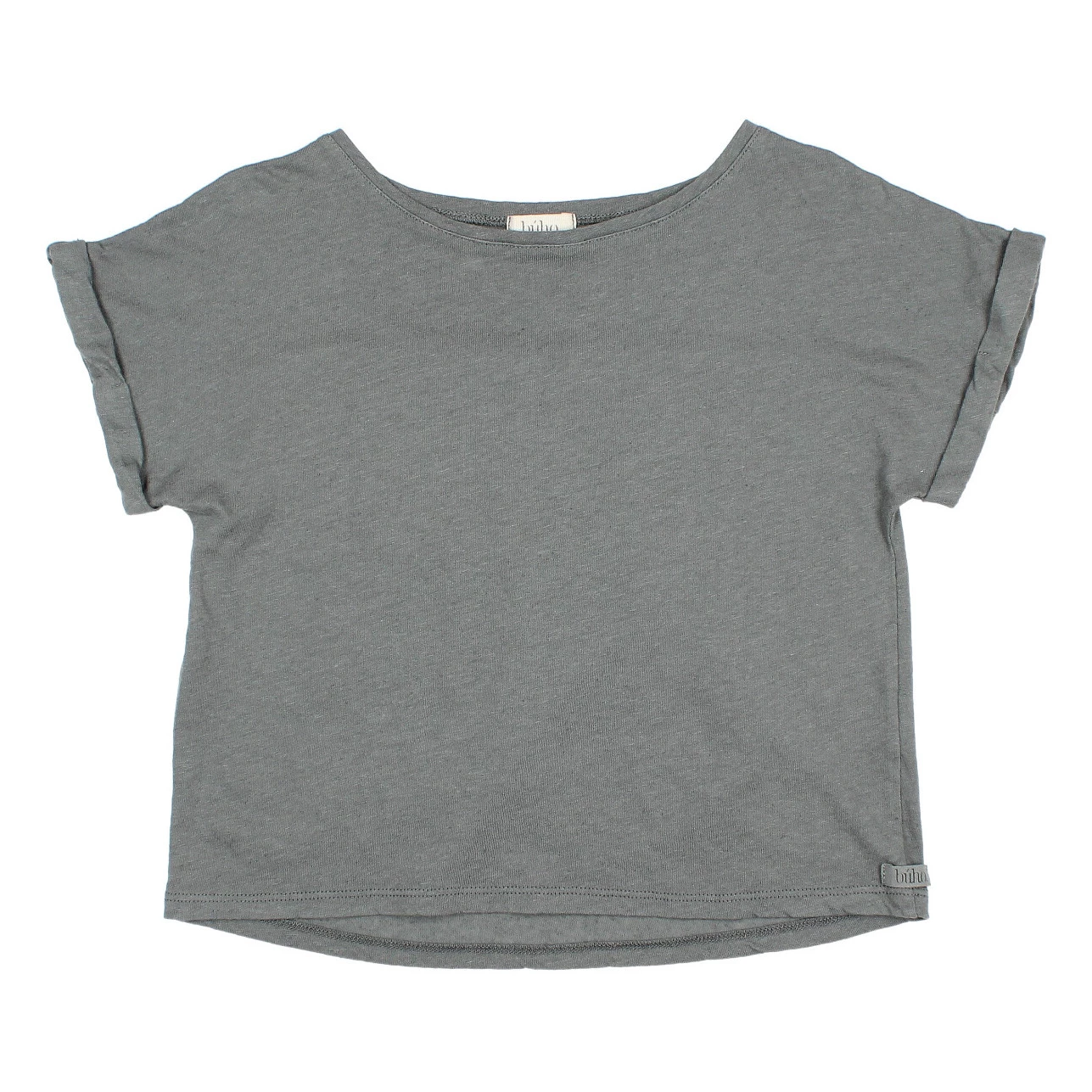 Best Sale ⭐ Cotton and Linen T-shirt Grey Búho Fashion Children ✔️ 1 Best Sale ⭐ Cotton and Linen T-shirt Grey Búho Fashion Children ✔️