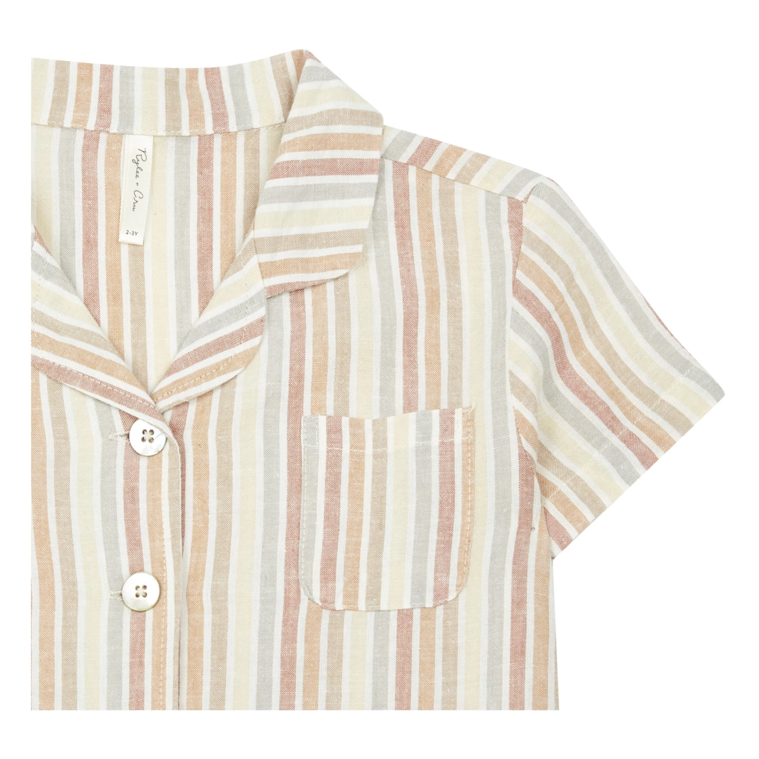 Best Sale π Cotton Crepe Striped Top & Bottom Pyjama Set Yellow Rylee + Cru Fashion Children π 2 Best Sale π Cotton Crepe Striped Top & Bottom Pyjama Set Yellow Rylee + Cru Fashion Children π - Image 2