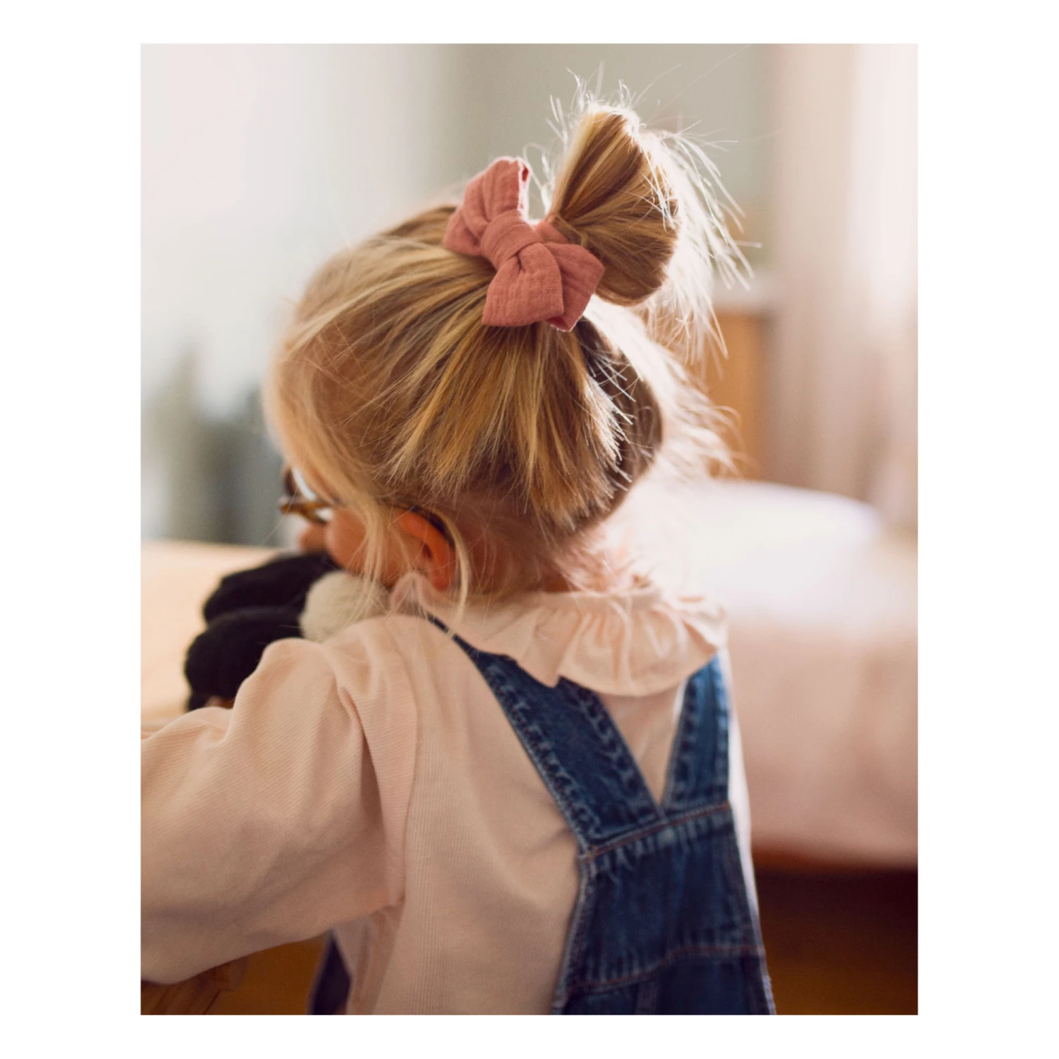 Discount 😍 Cotton Muslin Bow Hair Ties - Set of 2 Pink Bachca Fashion Children 👏 3 Discount 😍 Cotton Muslin Bow Hair Ties - Set of 2 Pink Bachca Fashion Children 👏 - Image 3