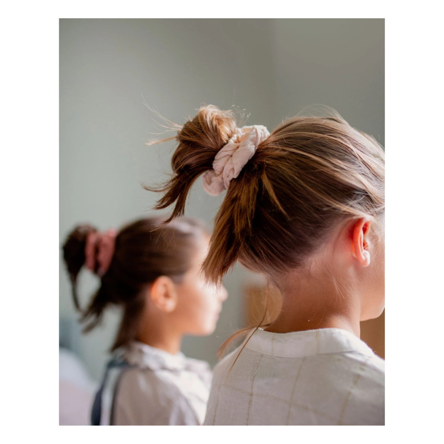 Best Pirce 🛒 Cotton Muslin Scrunchies - Set of 2 Pink Bachca Fashion Children ✨ 4 Best Pirce 🛒 Cotton Muslin Scrunchies - Set of 2 Pink Bachca Fashion Children ✨ - Image 4