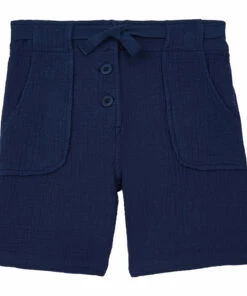 Best reviews of 💯 Cotton Muslin Shorts - Emile et Ida x Smallable Exclusive Navy blue Emile et Ida Fashion Children 🌟