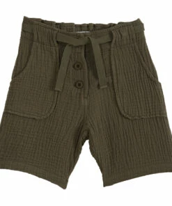Best Pirce 😀 Cotton Muslin Shorts Khaki Emile et Ida Fashion Children ✨