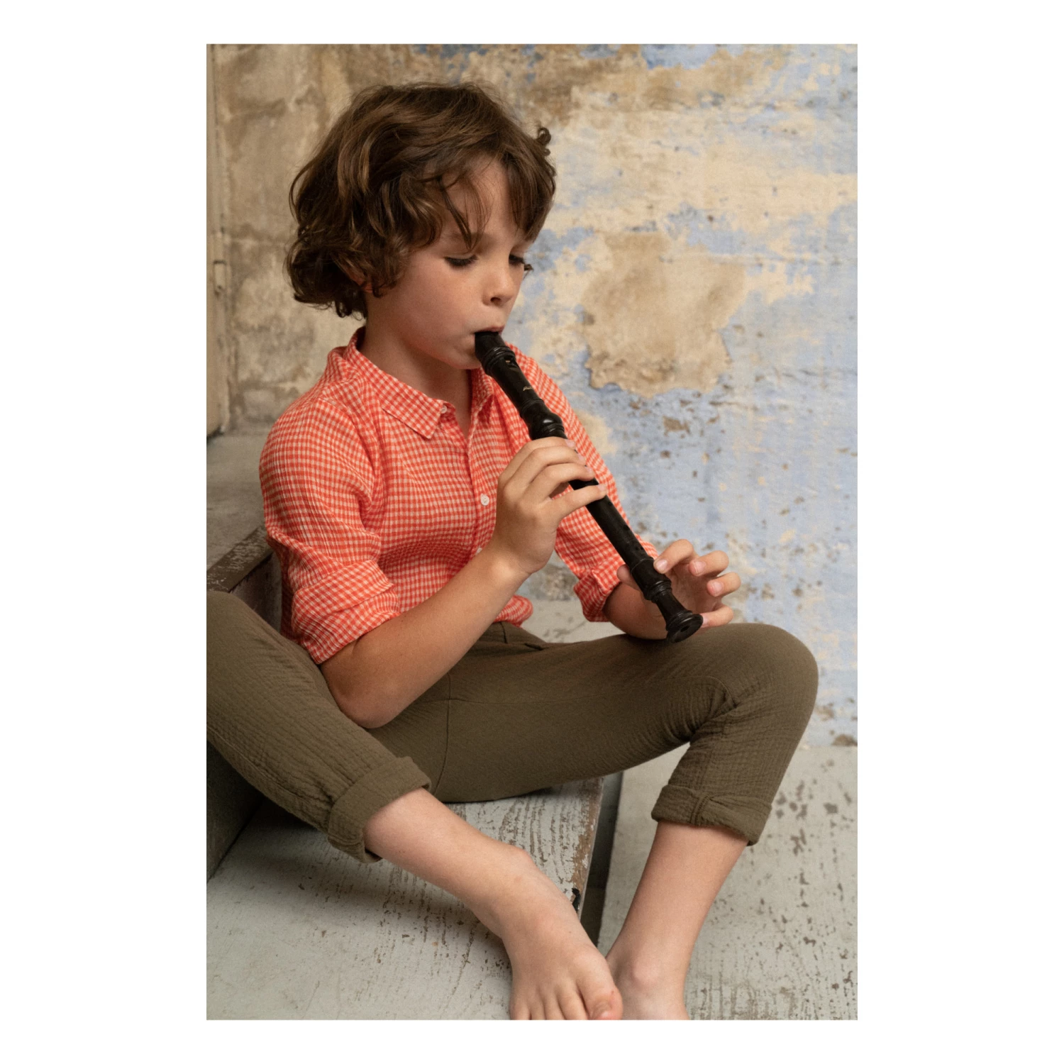 Best deal 🎁 Cotton Muslin Trousers Khaki Emile et Ida Fashion Baby, Children 😀 3 Best deal 🎁 Cotton Muslin Trousers Khaki Emile et Ida Fashion Baby, Children 😀 - Image 3