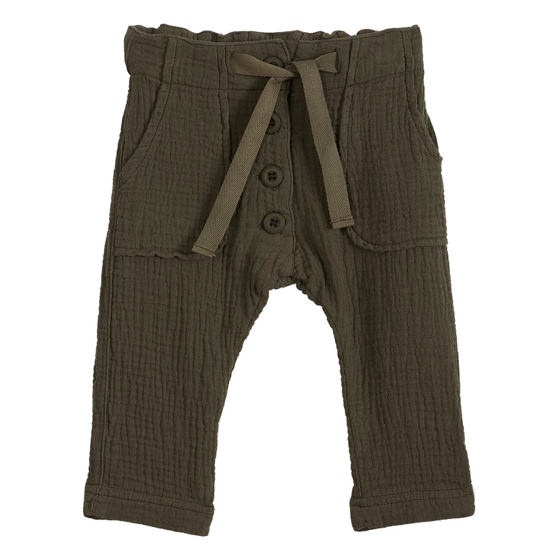 Best deal 🎁 Cotton Muslin Trousers Khaki Emile et Ida Fashion Baby, Children 😀 5 Best deal 🎁 Cotton Muslin Trousers Khaki Emile et Ida Fashion Baby, Children 😀 - Image 5