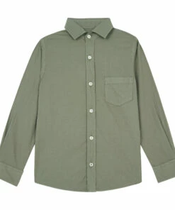 Budget ❤️ Cotton Shirt Olive green Hartford Fashion Teen, Children 😀