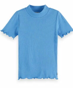 Best Pirce 🎁 Cotton T-shirt Light Blue Scotch & Soda Fashion Teen, Children 🤩