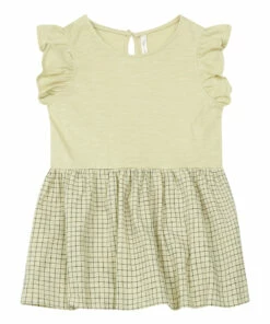 Best Sale ๐งจ Coury Linen Checked ๐ Dress Beige Rylee + Cru Fashion Baby, Children ๐