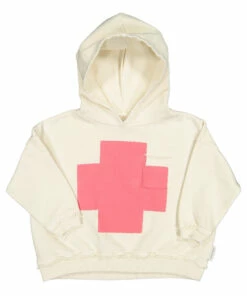 Deals 🛒 Cross Sweatshirt Ecru Piupiuchick Fashion Teen, Children 👏