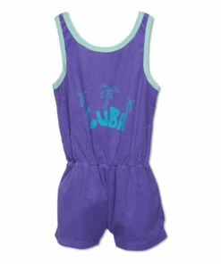 Best Pirce 🔔 Cuba Terry Cloth Playsuit Purple Wander & Wonder Fashion Children 🛒