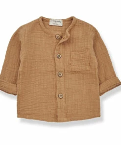 Outlet 😍 Custo Double Cotton Muslin Shirt Chocolate 1+ in the family Fashion Baby, Children 🌟