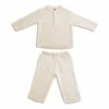 Hot Sale ⌛ Dan organic cotton top + trouser set Natural S000 Numero 74 Fashion Children 🛒