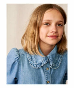 Outlet ✔️ Denim Shirt Blue Bellerose Fashion Teen, Children ⭐ -Outlet Kids' Fashion Store denim shirt blue bellerose fashion teen children 5