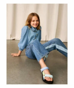 Outlet ✔️ Denim Shirt Blue Bellerose Fashion Teen, Children ⭐ -Outlet Kids' Fashion Store denim shirt blue bellerose fashion teen children 6
