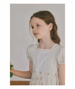 Brand new ✨ Denpis 👗 Dress Ecru Louisiella Fashion Children 🔔 -Outlet Kids' Fashion Store denpis dress ecru louisiella fashion children 2
