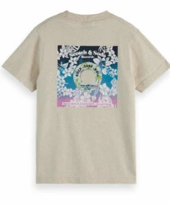 Cheap 🤩 Disque Organic Cotton T-shirt Ecru Scotch & Soda Fashion Teen, Children ⭐ -Outlet Kids' Fashion Store disque organic cotton t shirt ecru scotch soda fashion teen children 2