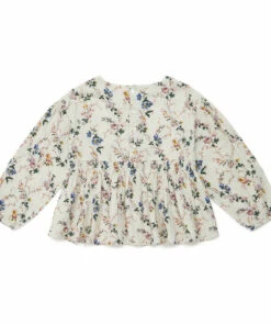 Budget 🤩 Diwali Cotton Muslin Blouse Ecru Bonton Fashion Children 😀 -Outlet Kids' Fashion Store diwali cotton muslin blouse ecru bonton fashion children 2