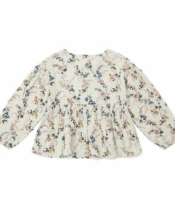 Budget 🤩 Diwali Cotton Muslin Blouse Ecru Bonton Fashion Children 😀