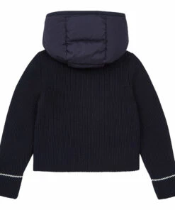 Discount ✔️ Down Jacket with Woollen Sleeves Navy blue Moncler Fashion Teen, Children ✨ 5 Discount ✔️ Down Jacket with Woollen Sleeves Navy blue Moncler Fashion Teen, Children ✨ -Outlet Kids' Fashion Store down jacket with woollen sleeves navy blue moncler fashion teen children 2