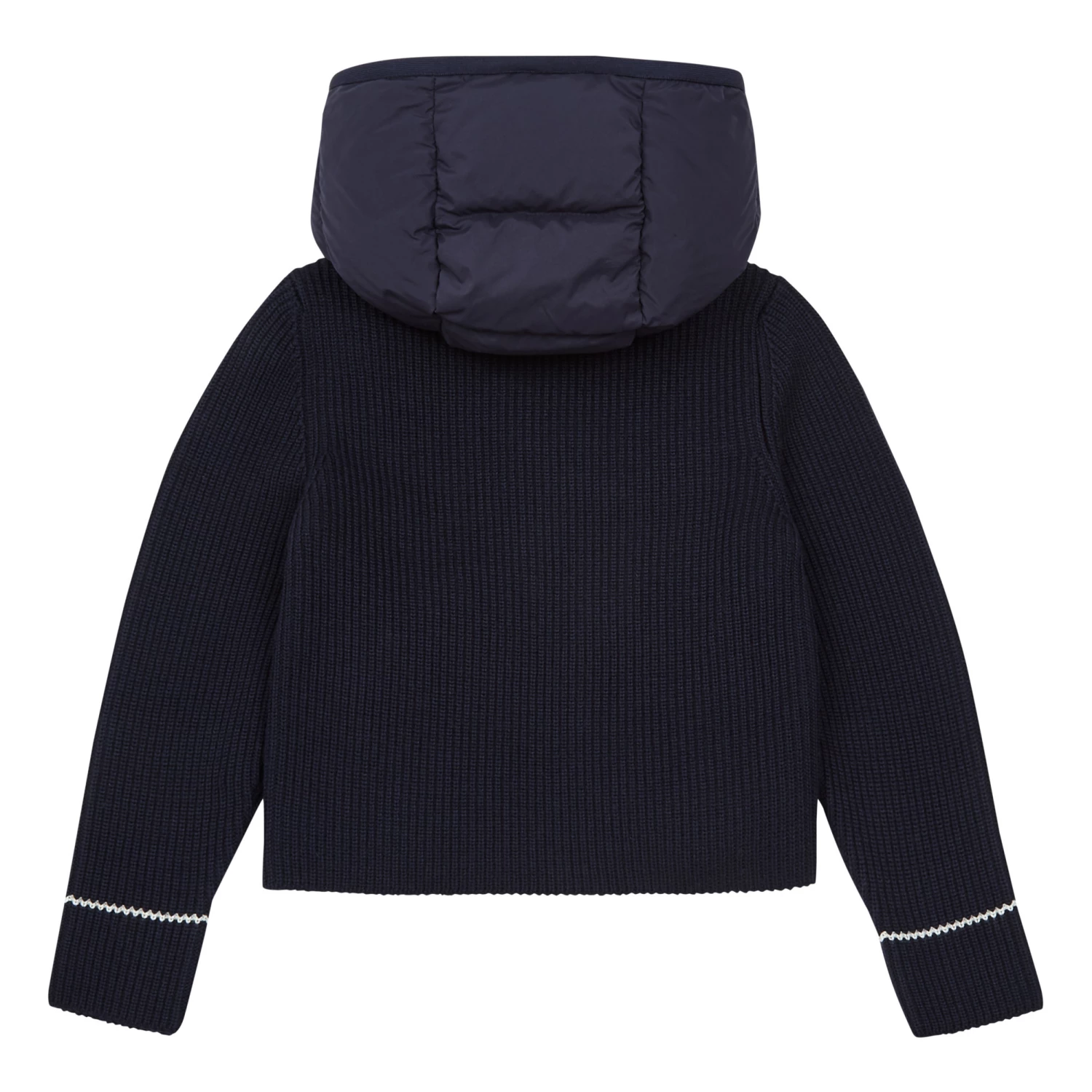 Discount ✔️ Down Jacket with Woollen Sleeves Navy blue Moncler Fashion Teen, Children ✨ 3 Discount ✔️ Down Jacket with Woollen Sleeves Navy blue Moncler Fashion Teen, Children ✨ - Image 3