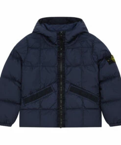 Budget ✔️ Down Jacket Navy blue Stone Island Fashion Teen, Children 😀