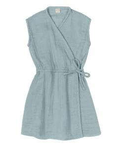 Coupon ⭐ Dress S046 Sweet Blue organic cotton 👗 dress Blue Numero 74 Fashion Children 🤩