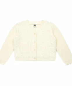 New 🔥 Dual-Material Cardigan Bonton Fashion Children 👏