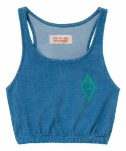 Wholesale 🧨 Duck Terry Cloth Tank Top Blue The Animals Observatory Fashion Children ⌛