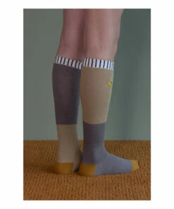 Hot Sale 🔔 Duotone Long 🧦 Socks Green Sticky Lemon Fashion Children 👏 -Outlet Kids' Fashion Store duotone long socks green sticky lemon fashion children 3