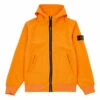 Outlet 😀 Ecusson Zipped Jacket Neon orange Stone Island Fashion Teen, Children 🛒