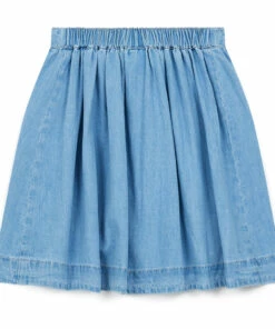 Budget 🤩 Eden Lightweight Denim Skirt Denim blue Bonton Fashion Children 🎉 -Outlet Kids' Fashion Store eden lightweight denim skirt denim blue bonton fashion children 2