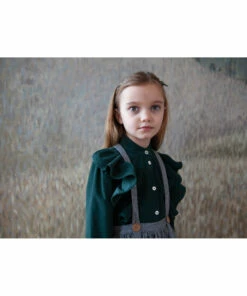 Cheap 😀 Edna Velvet Blouse Dark green Soor Ploom Fashion Children 🛒 9 Cheap 😀 Edna Velvet Blouse Dark green Soor Ploom Fashion Children 🛒 -Outlet Kids' Fashion Store edna velvet blouse dark green soor ploom fashion children 4