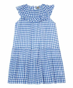 Cheapest 👍 Eglantine Gingham 👗 Dress Blue Bonton Fashion Children ✨