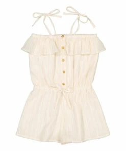 Deals 🧨 Eleonore Lurex Playsuit Ecru Louis Louise Fashion Children 🔥