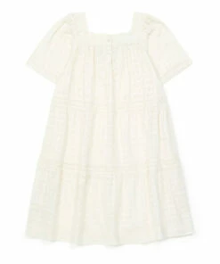 Best Pirce 😀 Eliette Embroidered 👗 Dress Ecru Bonton Fashion Children 🤩 -Outlet Kids' Fashion Store eliette embroidered dress ecru bonton fashion children 2