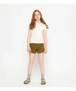 Flash Sale 💯 Elspa Organic Cotton Pique Shorts Chocolate Minimalisma Fashion Children ✨ -Outlet Kids' Fashion Store elspa organic cotton pique shorts chocolate minimalisma fashion children 2