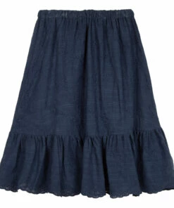 New 🎉 Embroidered Maxi Skirt Navy blue Tartine et Chocolat Fashion Children ✨ -Outlet Kids' Fashion Store embroidered maxi skirt navy blue tartine et chocolat fashion children 2