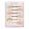 Wholesale 🎁 Enamel Rainbow Hair Clips Pastel Meri Meri Fashion Children 🤩