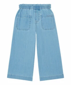 Brand new ⌛ Eve Lightweight Denim Trousers Denim blue Bonton Fashion Children 👏