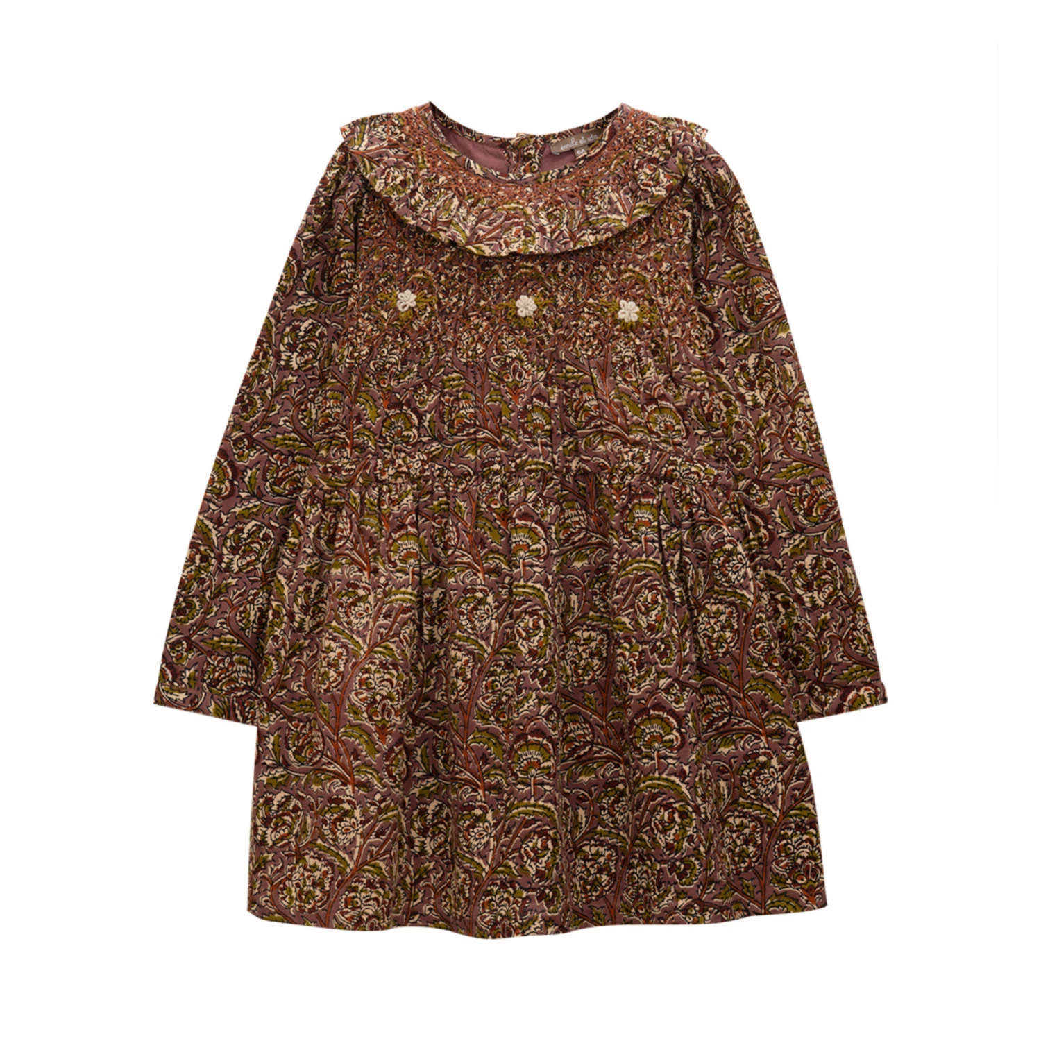 Cheapest 🎁 Exclusive ❄ Christmas Capsule - Embroidered 👗 Dress Plum Emile et Ida Fashion Children ❤️ 1 Cheapest 🎁 Exclusive ❄ Christmas Capsule - Embroidered 👗 Dress Plum Emile et Ida Fashion Children ❤️