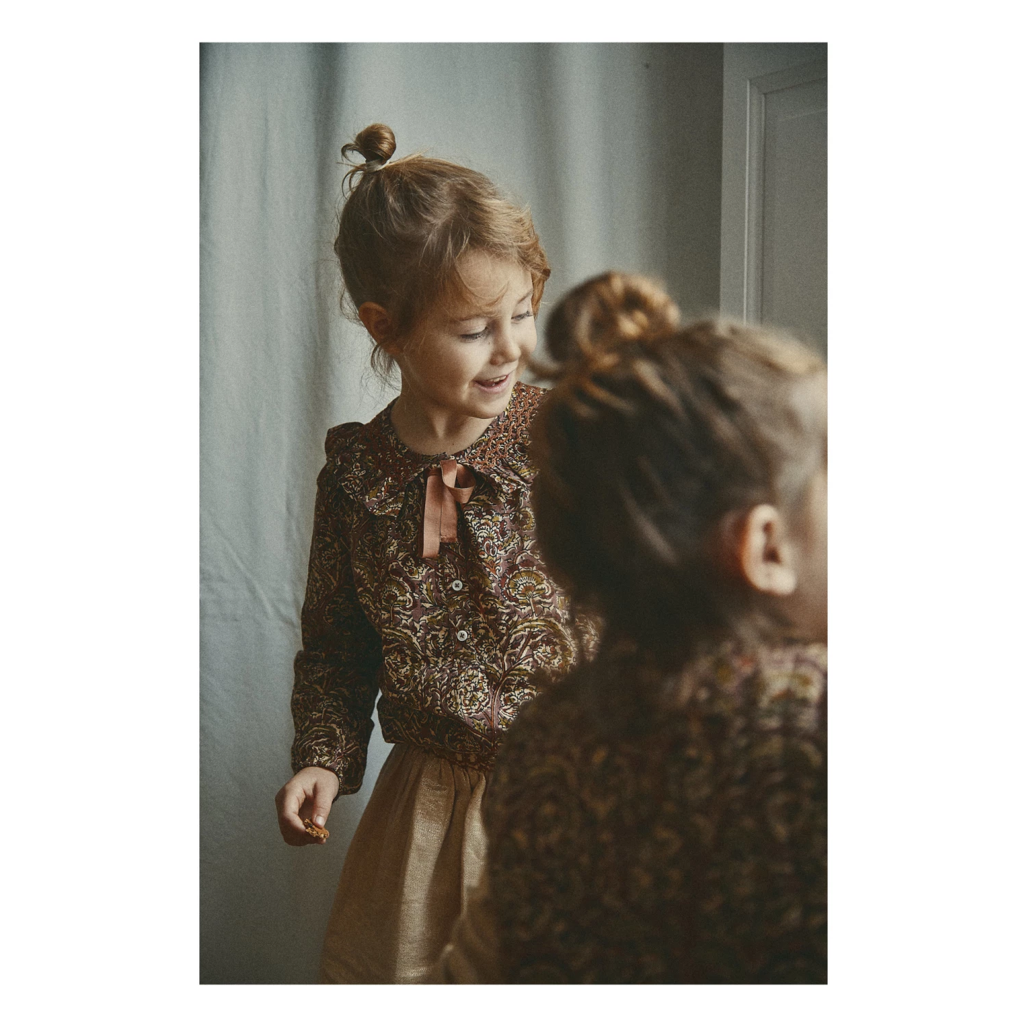 Promo 🌟 Exclusive 🎄 Christmas Capsule - Lurex Skirt Gold Emile et Ida Fashion Children 💯 3 Promo 🌟 Exclusive 🎄 Christmas Capsule - Lurex Skirt Gold Emile et Ida Fashion Children 💯 - Image 3