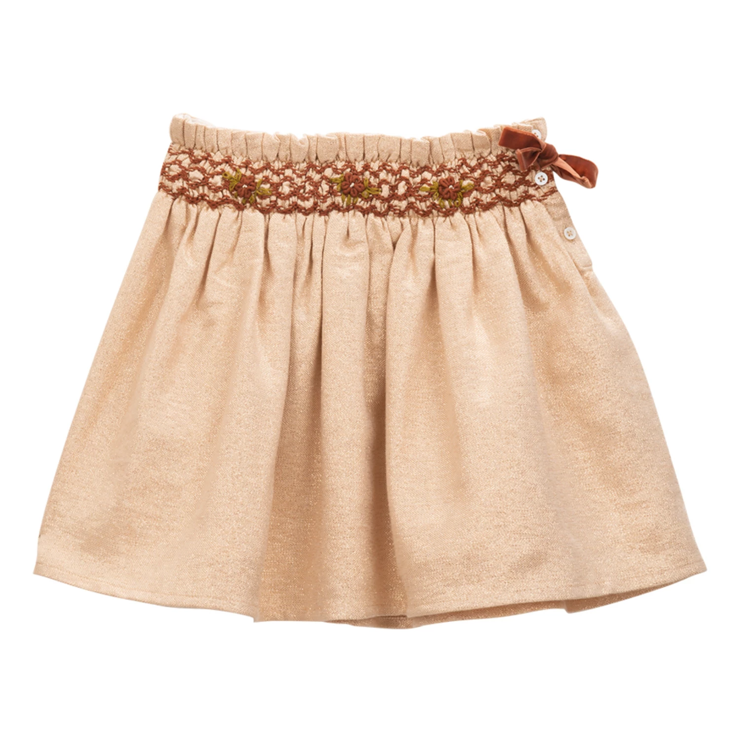 Promo 🌟 Exclusive 🎄 Christmas Capsule - Lurex Skirt Gold Emile et Ida Fashion Children 💯 1 Promo 🌟 Exclusive 🎄 Christmas Capsule - Lurex Skirt Gold Emile et Ida Fashion Children 💯