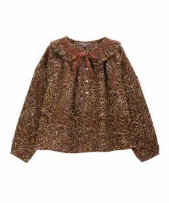 Brand new ✔️ Exclusive ❄ Christmas Capsule - Smock Top Plum Emile et Ida Fashion Children 👍