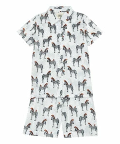 Coupon ✔️ Exclusive Collaboration Le Petit Lucas du Tertre x Smallable - Zebra Pyjamas Ecru Lucas du Tertre Fashion Children 😍