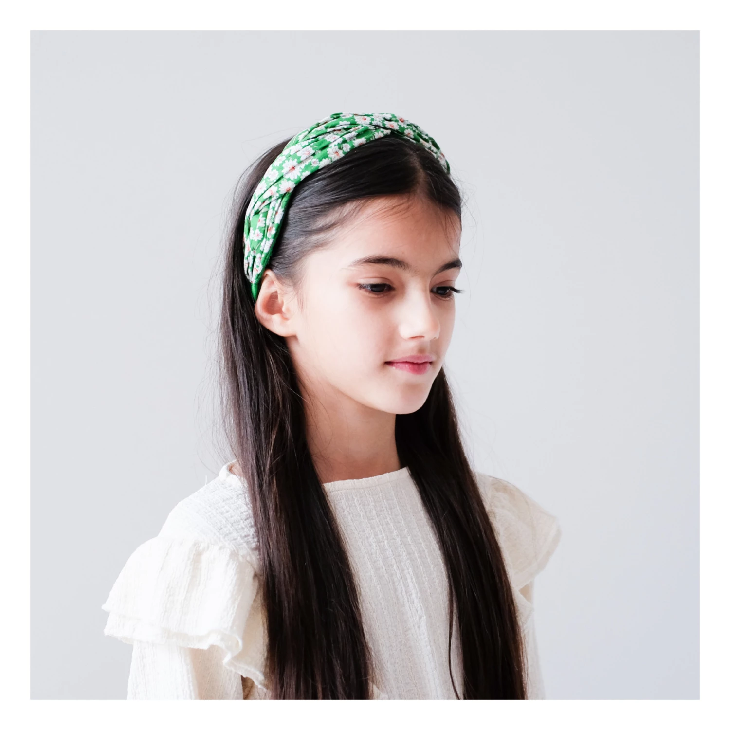 Best deal 💯 Fabric Flower Headband Green Mimi & Lula Fashion Children 🤩 2 Best deal 💯 Fabric Flower Headband Green Mimi & Lula Fashion Children 🤩 - Image 2