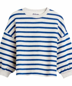 Best Pirce ⭐ Fash Striped Sweatshirt Navy blue Bellerose Fashion Teen, Children 🧨